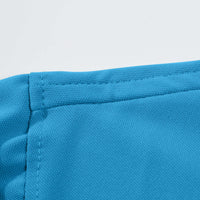 Hinvhai Men's Classic Fit Short Sleeve Dual Tipped Collar Polo Shirt Sky Blue 12(XXL)