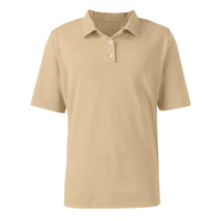 Men’s Short Sleeve Polo Shirt, Midweight Men's Shirt Khaki L
