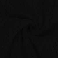 Men's Short Sleeve Lapel Thin Breathable Knitted Shirt Hollow Button Knitted Shirt
