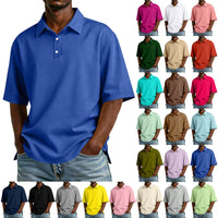 Men’s Short Sleeve Polo Shirt, Midweight Men's Shirt Khaki L